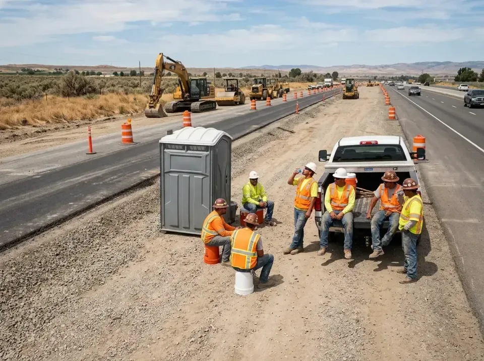 highway-road-construction-crew-007 — frequently asked questions, Porta Potty and Restroom Rentals in Johns Creek, GA